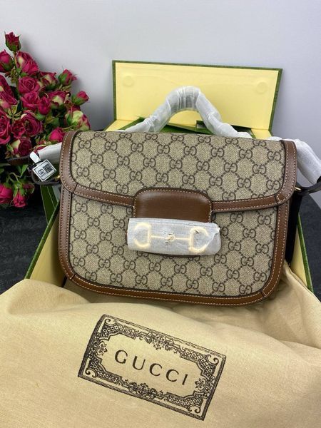 Сумка в стилі Gucci Horsebit 1955 Shoulder Bag P11003 фото