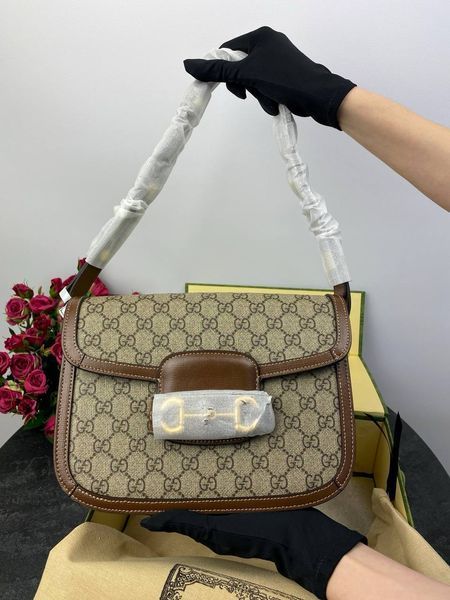 Сумка в стилі Gucci Horsebit 1955 Shoulder Bag P11003 фото