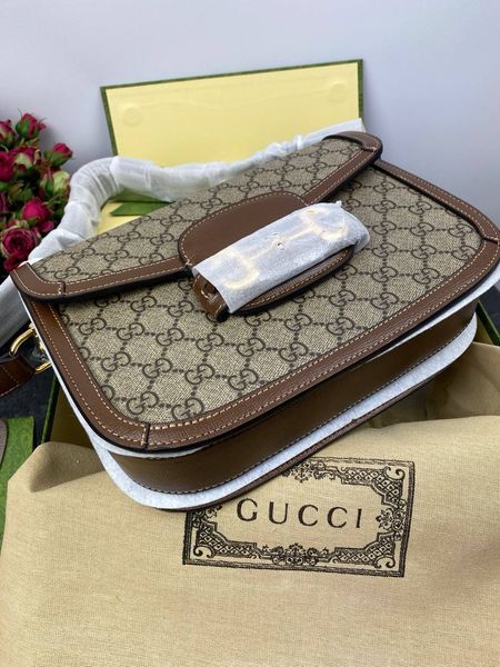 Сумка в стилі Gucci Horsebit 1955 Shoulder Bag P11003 фото