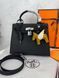 Модель в стилі Hermes Kelly 25 Black Silver