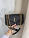 Сумка в стилі   Yves Saint Laurent LouLou Black Gold 24 см 	P5049 фото 5