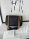 Сумка в стилі   Yves Saint Laurent LouLou Black Gold 24 см 	P5049 фото 2