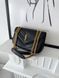 Сумка в стилі   Yves Saint Laurent LouLou Black Gold 24 см 	P5049 фото 3