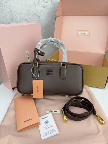 Сумка в стилі Miu Miu  Chocolate  P17038 фото