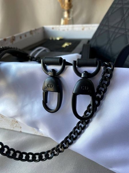 Сумка в стилі Dior Lady Total Black + гаманець Р6008 фото