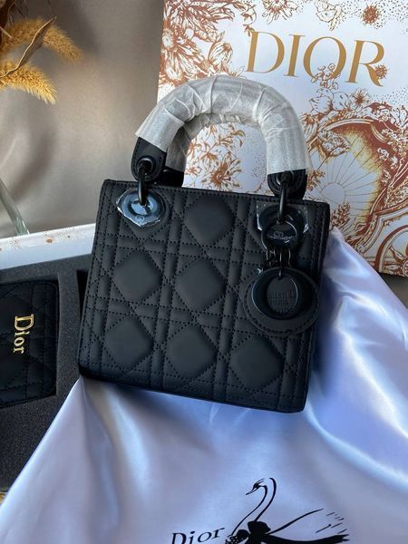 Сумка в стилі Dior Lady Total Black + гаманець Р6008 фото