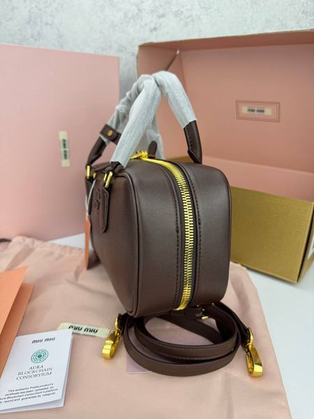 Сумка в стилі Miu Miu  Chocolate  P17038 фото
