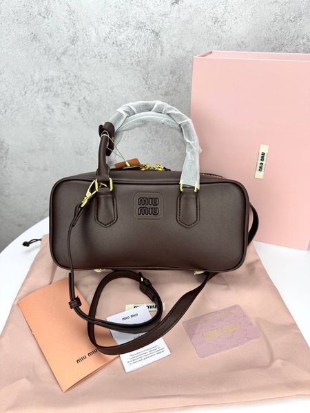 Сумка в стилі Miu Miu  Chocolate  P17038 фото