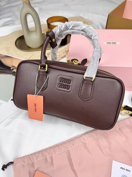 Сумка в стилі Miu Miu  Chocolate  P17038 фото