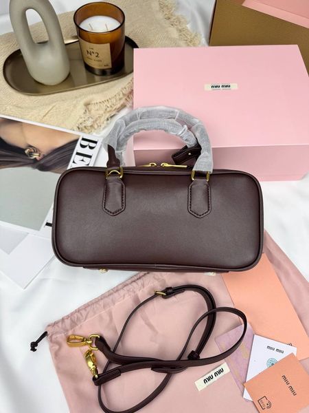 Сумка в стилі Miu Miu  Chocolate  P17038 фото