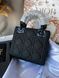 Сумка в стилі Dior Lady Total Black + гаманець Р6008 фото 11