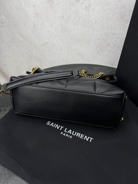 Модель в стилі Yves Saint Laurent Puffer Black Gold 28 см 	P5063 фото