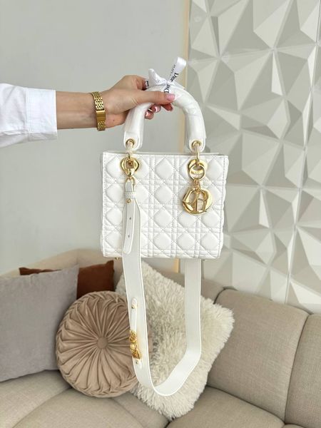 Сумка в стилі Dior Lady Milk Gold + гаманець P6032 фото