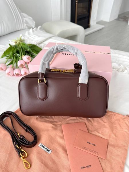 Сумка в стилі Miu Miu Brown P17020 фото