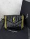 Модель в стилі Yves Saint Laurent Puffer Black Gold 28 см 	P5063 фото 1