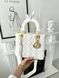 Сумка в стилі Dior Lady Milk Gold + гаманець P6032 фото 6