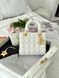 Сумка в стилі Dior Lady Milk Gold + гаманець P6032 фото 1