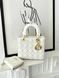 Сумка в стилі Dior Lady Milk Gold + гаманець P6032 фото 4