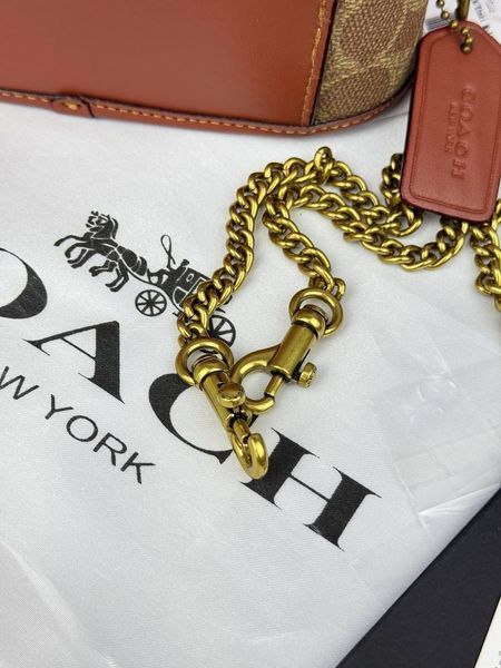 Сумка в стилі Coach Brown P9037 фото
