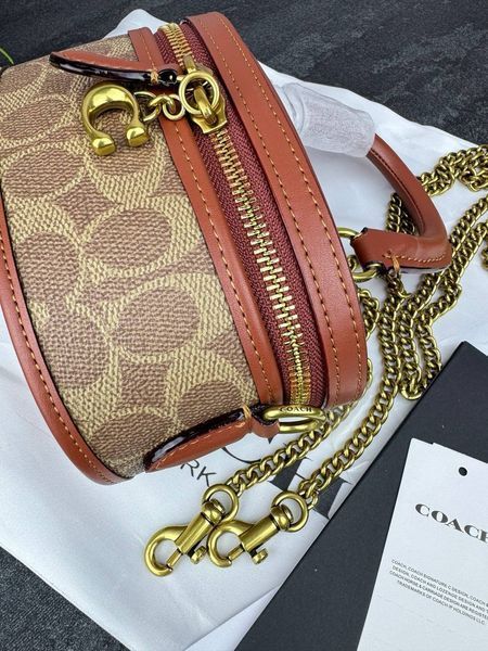 Сумка в стилі Coach Brown P9037 фото