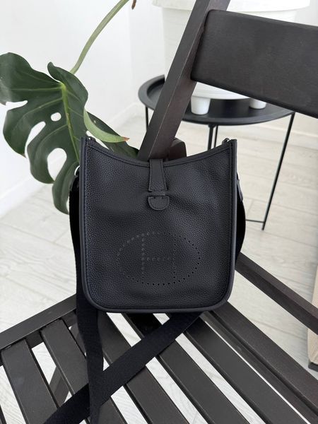 Сумка в стилі Hermes Evelyne Black P15032 фото