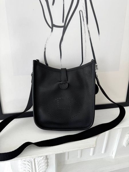 Сумка в стилі Hermes Evelyne Black P15032 фото