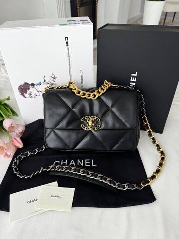 Модель в стилі Chanel Black Gold/Silver P10163 фото