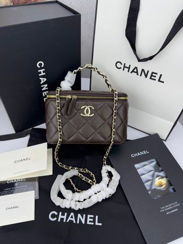 Модель в стилі Chanel Chocolate Gold (з дзеркалом) 17см P10060 фото