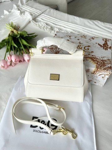 Сумка в стилі   Dolce & Gabbana White P19006 фото