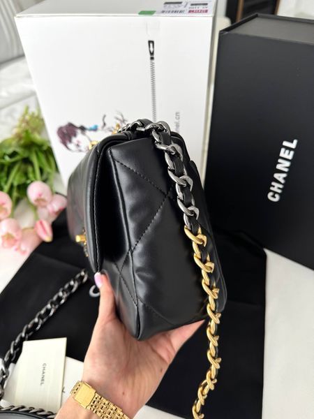 Модель в стилі Chanel Black Gold/Silver P10163 фото