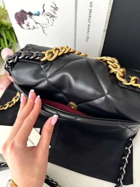 Модель в стилі Chanel Black Gold/Silver P10163 фото