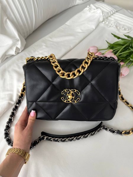 Модель в стилі Chanel Black Gold/Silver P10163 фото