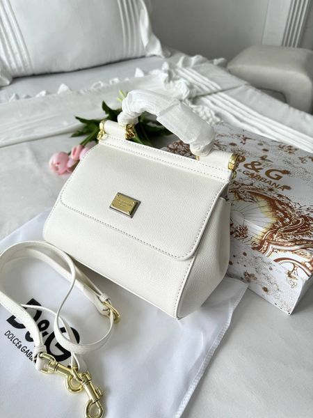Сумка в стилі   Dolce & Gabbana White P19006 фото