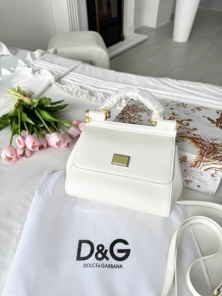 Сумка в стилі   Dolce & Gabbana White P19006 фото