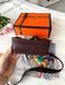Модель в стилі Hermes Evelyne Chocolate 19см  P15053 фото 7