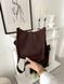 Модель в стилі Hermes Evelyne Chocolate 19см  P15053 фото 4