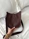Модель в стилі Hermes Evelyne Chocolate 19см  P15053 фото 8