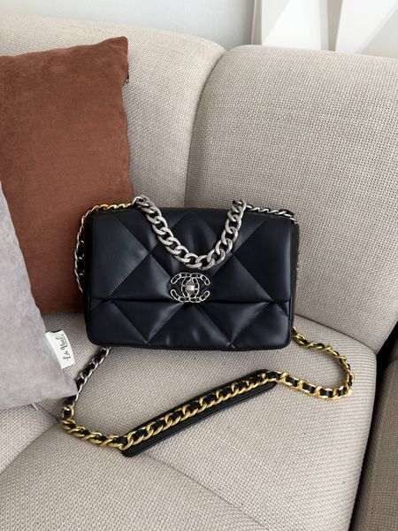 Модель в стилі Chanel Black Silver/Gold P10172 фото