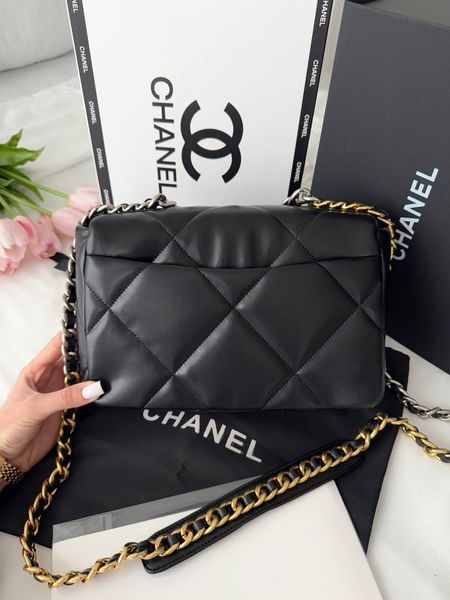 Модель в стилі Chanel Black Silver/Gold P10172 фото