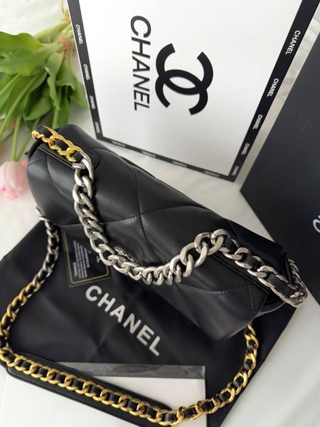 Модель в стилі Chanel Black Silver/Gold P10172 фото