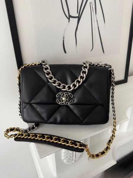 Модель в стилі Chanel Black Silver/Gold P10172 фото