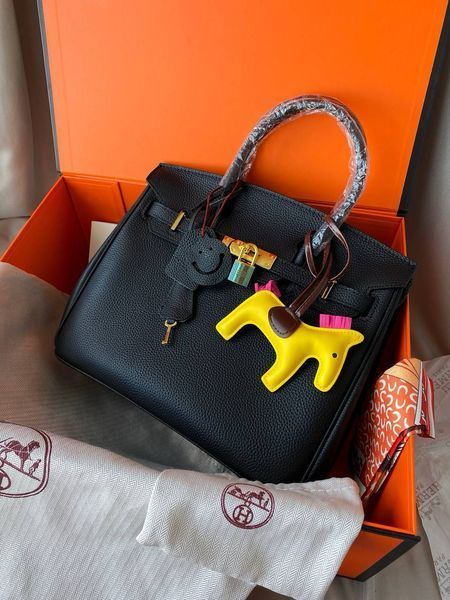 Сумка в стилі Hermes Birkin Black Gold   P15001 фото