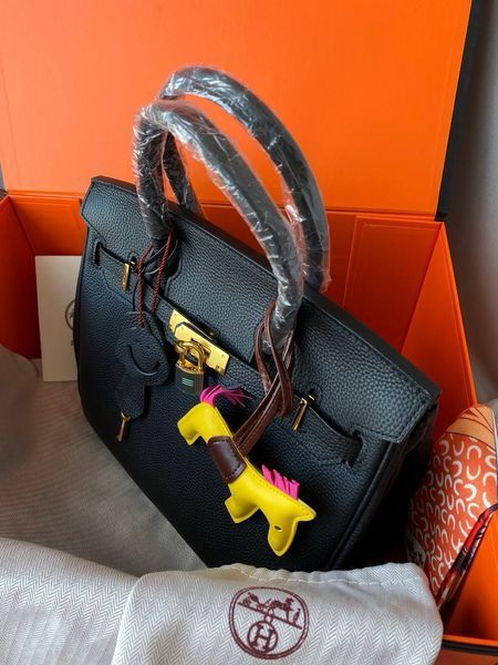 Сумка в стилі Hermes Birkin Black Gold   P15001 фото