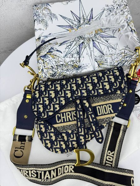 Сумка в стилі Dior Saddle Logo P6044 фото