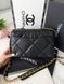 Модель в стилі Chanel Black Silver/Gold P10172 фото 2