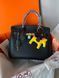 Сумка в стилі Hermes Birkin Black Gold   P15001 фото 1