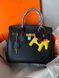 Сумка в стилі Hermes Birkin Black Gold   P15001 фото 10