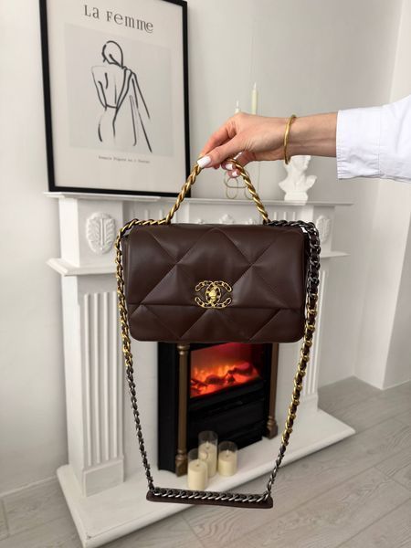 Модель в стилі Chanel Chocolate Gold/Silver P10173 фото