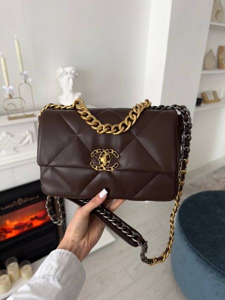 Модель в стилі Chanel Chocolate Gold/Silver P10173 фото
