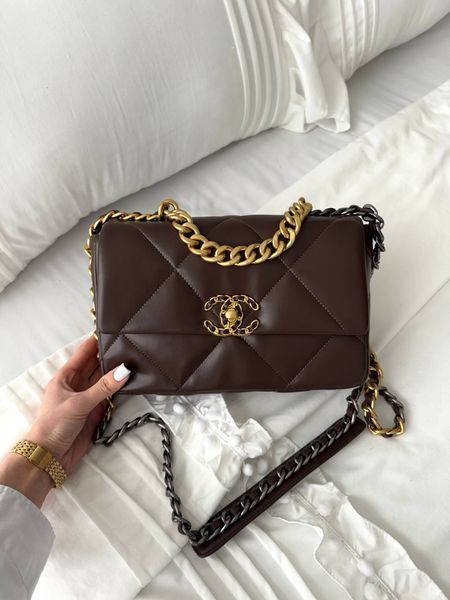 Модель в стилі Chanel Chocolate Gold/Silver P10173 фото